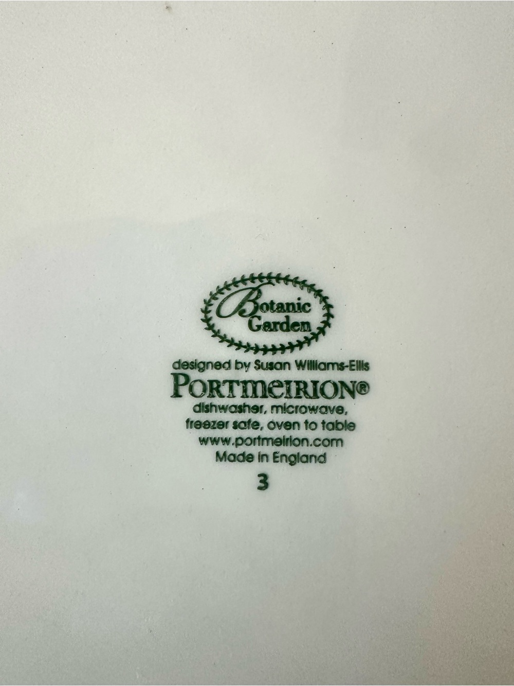 Portmeirion Botanic Garden 10.5” Rim Soup Pasta Bowl Clematis Florida England - Picture 5 of 7